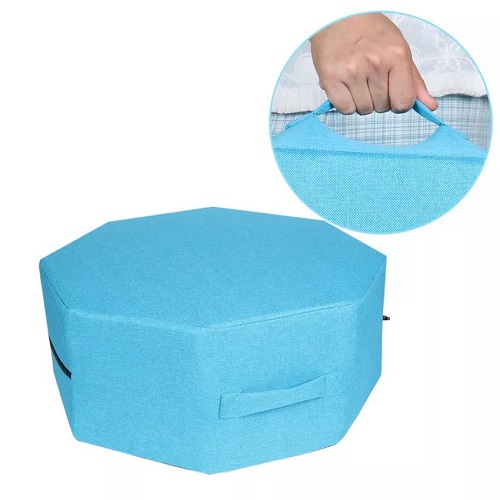 Trampoline Cushion Linen Square Cushion 4 Layers Elastic Construction Home Jump Indoor Use Cube Trampoline Ottoman Exercise