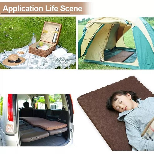 Gel Foam Sleeping Pad Roll Up Waterproof Mattress Memory Foam Camping Mattress