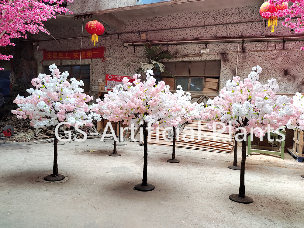  Árvore de flores de cerejeira para decoração de casamento 