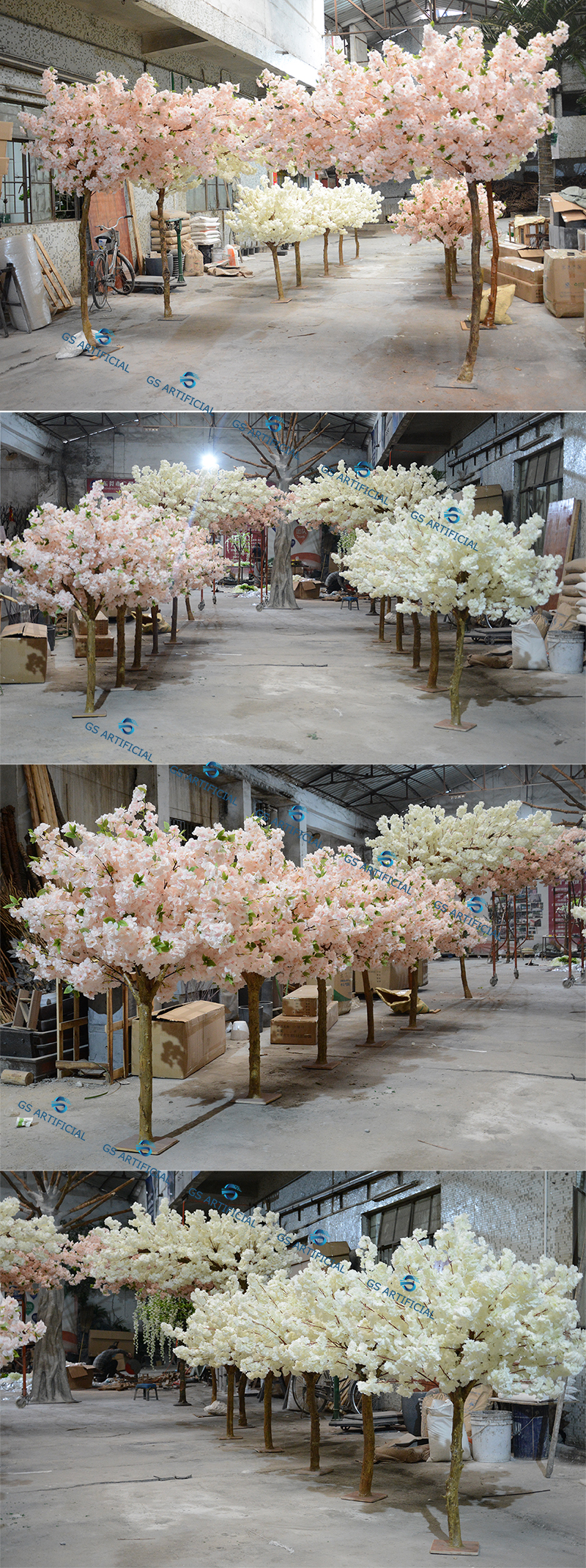  Pemë artificiale me lule qershie për dasmë 