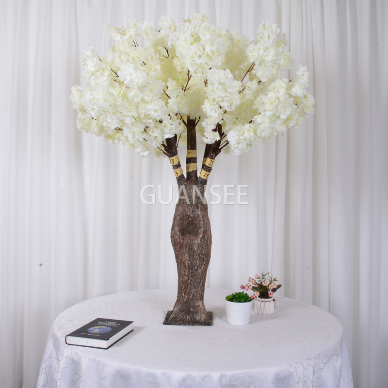 Artificial indoor wedding cherry blossom tree fiberglass trunk hanging flower tree