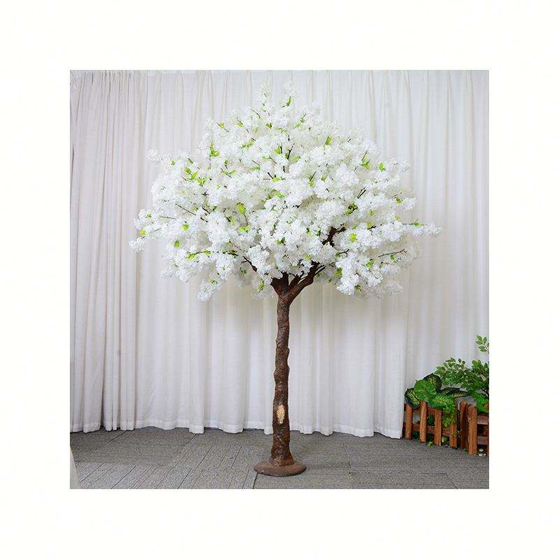Factory price hot selling style white artificial cherry tree wedding scene decoration
