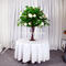 Green artificial peony flower tree table