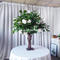 Green artificial peony flower tree table