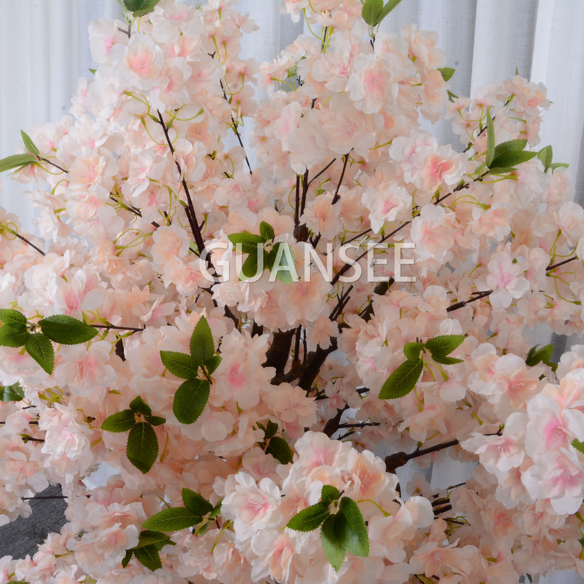  Centre de table de mariage champagne 5 pieds arbre de fleurs de cerisier artificiel 