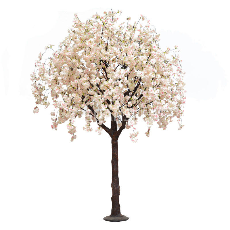 Laadukas koriste häiden keskipiste tekokasvit tekokukat muovinen keinotekoinen kirsikankukkapuu