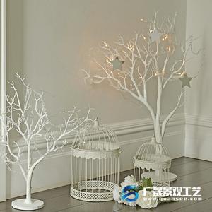 Пластмасова декорация за събитие манзанита Изкуствени бели клони Сухо дърво без листа
