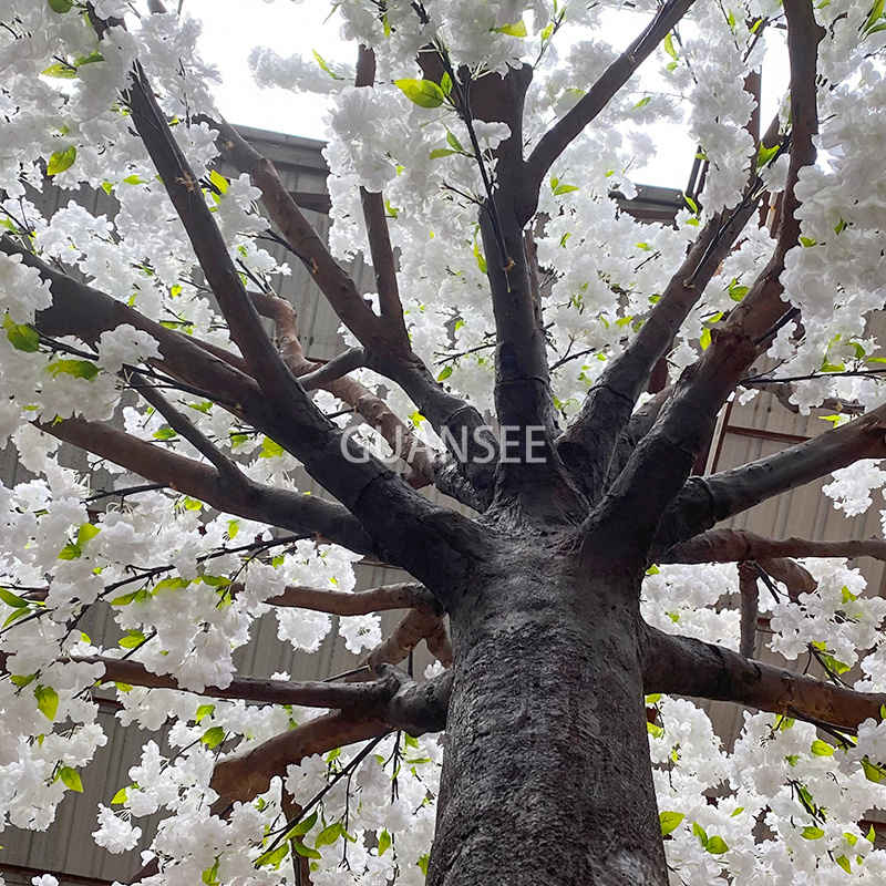 High quality white large garden artificial cherry blossom tree for wedding occasion decoration 