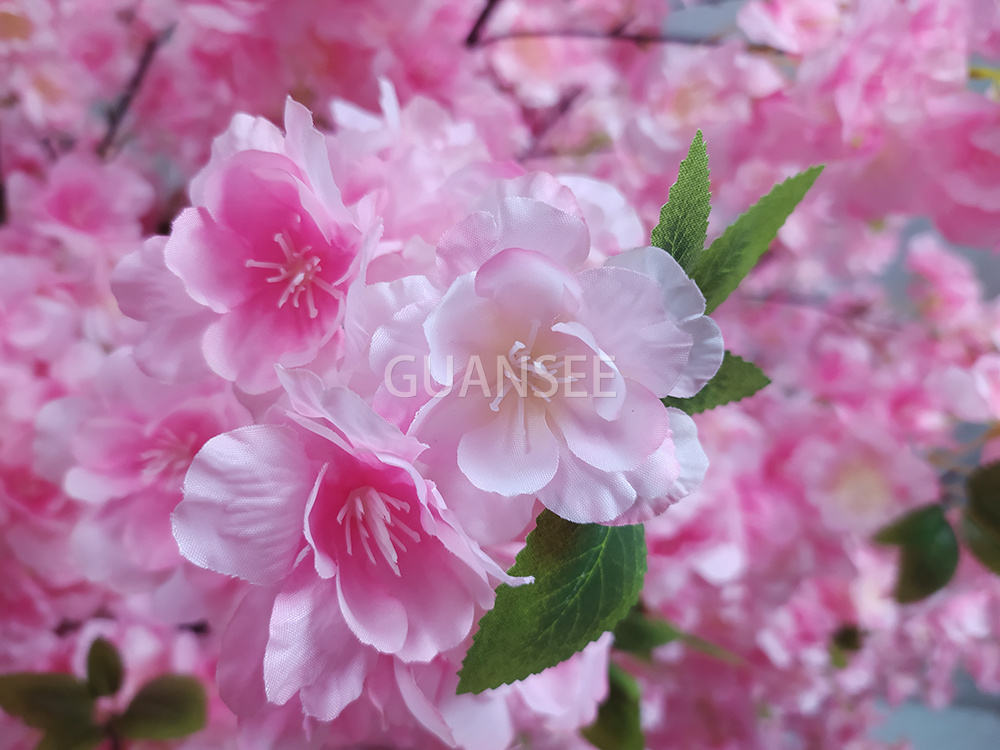 Large Artificial Cherry Blossom Plant Pink Flowers Blossom Sakura Tree For Wedding Garden Decoration