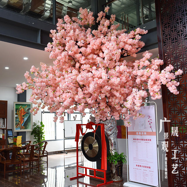 3m ružové umelé kvety čerešňového stromu hodvábne kvety sakury na svadobnú výzdobu