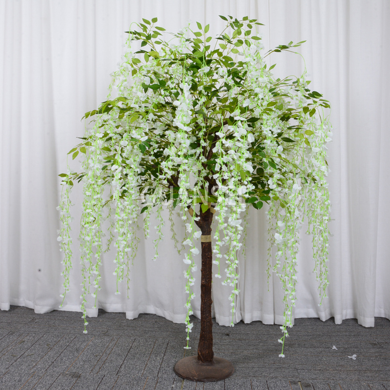  Изкуствени растителни клони дърво глициния за декорация 