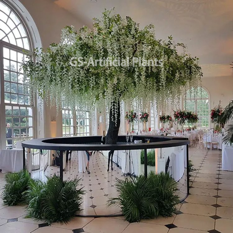  Штучне велике дерево гліцинії для прикраси весілля 