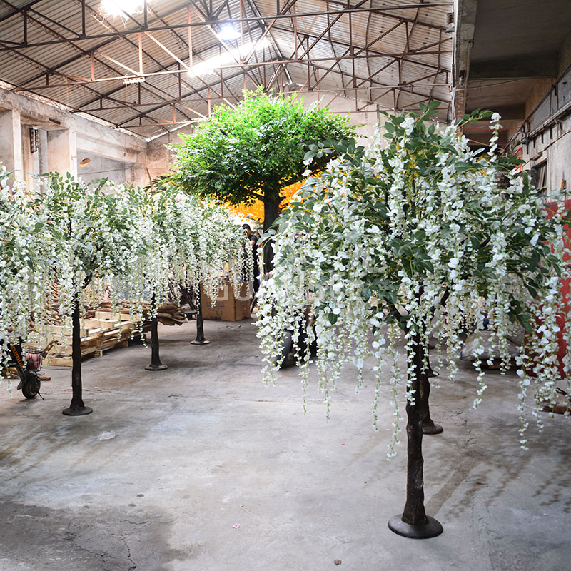  Ζεστό δημοφιλές δέντρο τεχνητών λουλουδιών wisteria για διακόσμηση 