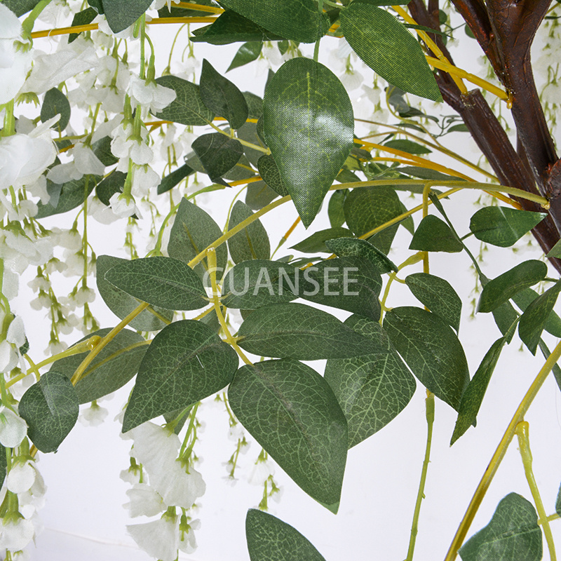  Wit kembang wisteria buatan sing populer kanggo dekorasi 
