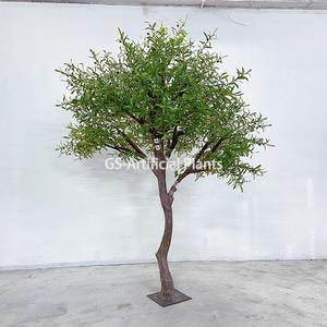 Coeden olewydd plastig artiffisial ar gyfer addurno bonsai
