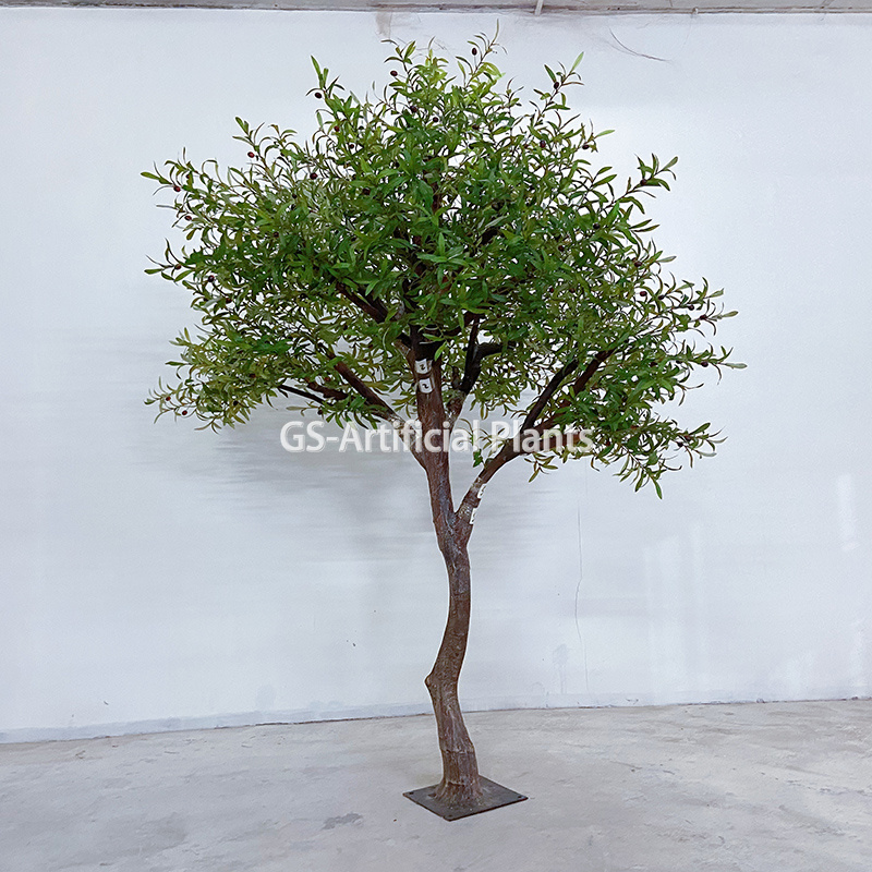  Pohon zaitun plastik gawean kanggo dekorasi bonsai 