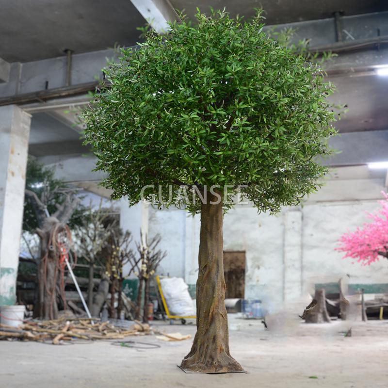 Indoor home and garden artificial plant olive tree