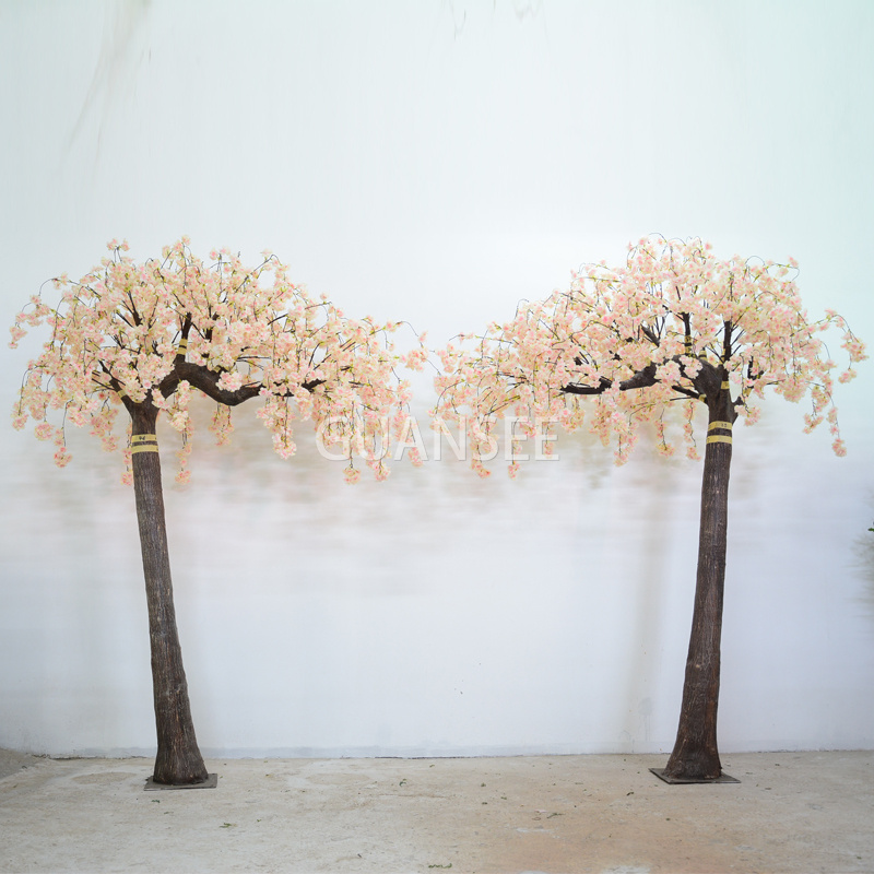 Artificial handing cherry blossom tree arch shape tree hot sale for wedding