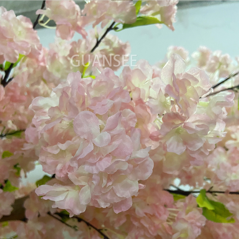  2,5m Laadukas suosittu vaaleanpunainen keinotekoinen kirsikankukkapuukaari koristeeksi 