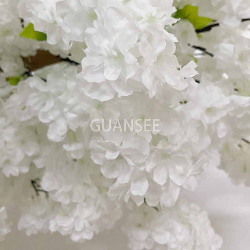  2,5 μ. Προσαρμοσμένα κλαδιά Sakura Fake White Flowers Cherry Blossom Trees for Arch Wedding Decoration 