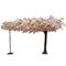 Arched artificial cherry blossom tree