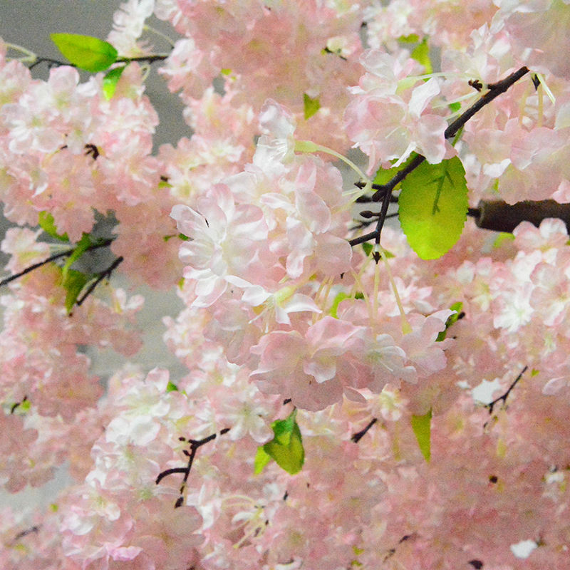  Lengkungan pernikahan pohon sakura merah jambu buatan untuk dekorasi acara 