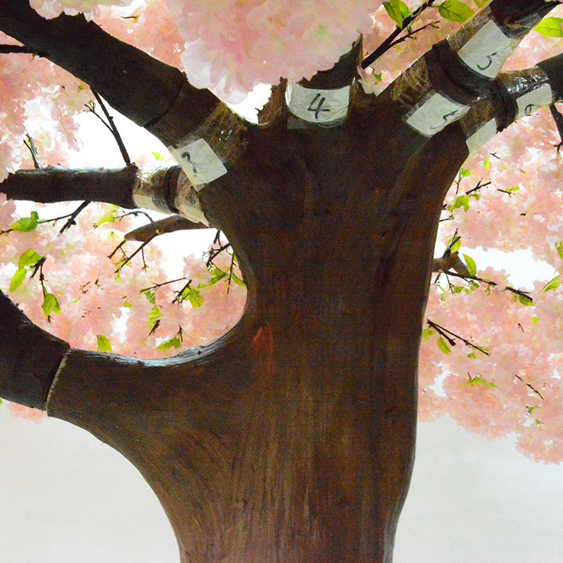 イベント装飾用のウェディング アーチ人工ピンクの桜の木 