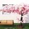 Artificial indoor cherry blossom tree arches