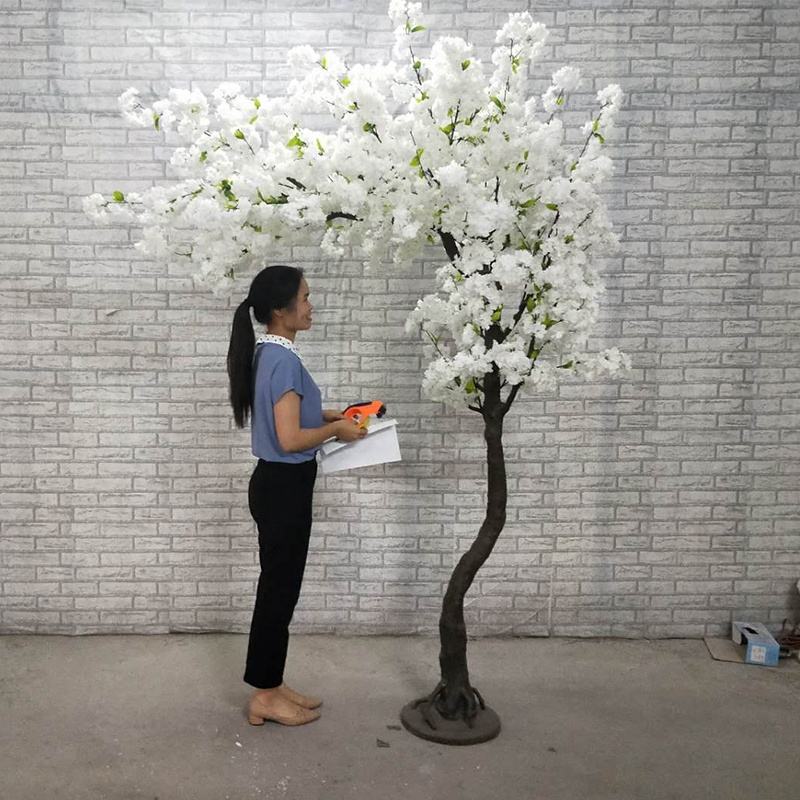 Decoración de plantas artificiales grandes, árbol de sakura, decoración de boda, arco artificial, árbol de flor de cerezo a la venta