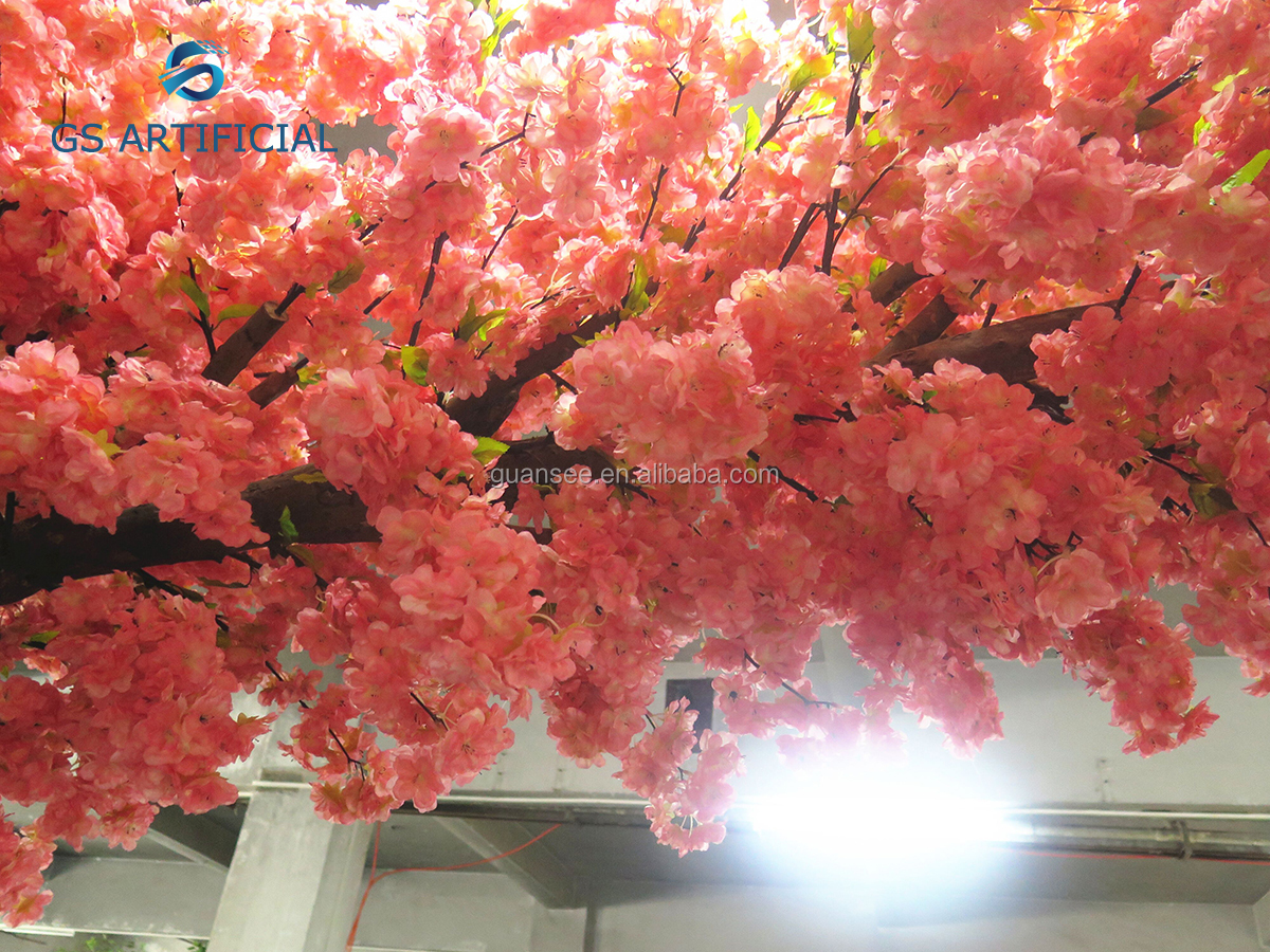  ໂຮງງານຜະລິດຂາຍສົ່ງ Wedding Cherry Flower Blossom Wedding Artificial Arch Cherry Blossom Tree 