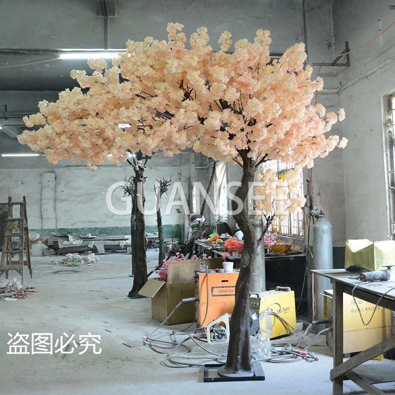  Arbre de fleurs de cerisier en plastique haut pour mariage 