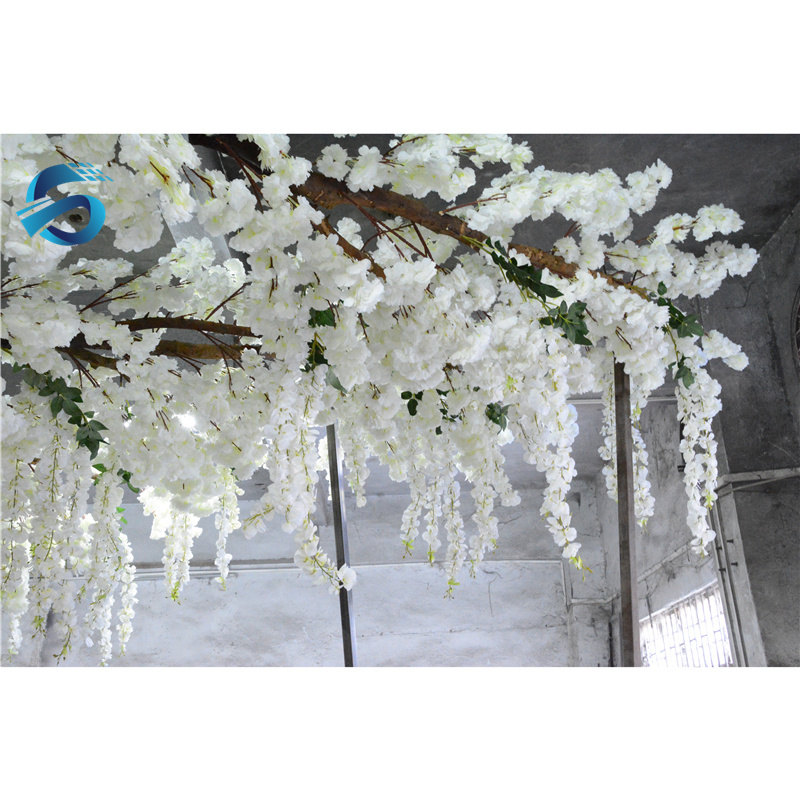 Large tree Artificial white cherry blossom tree for wedding mall decoration 