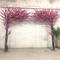 Plastic wood artificial peach blossom tree
