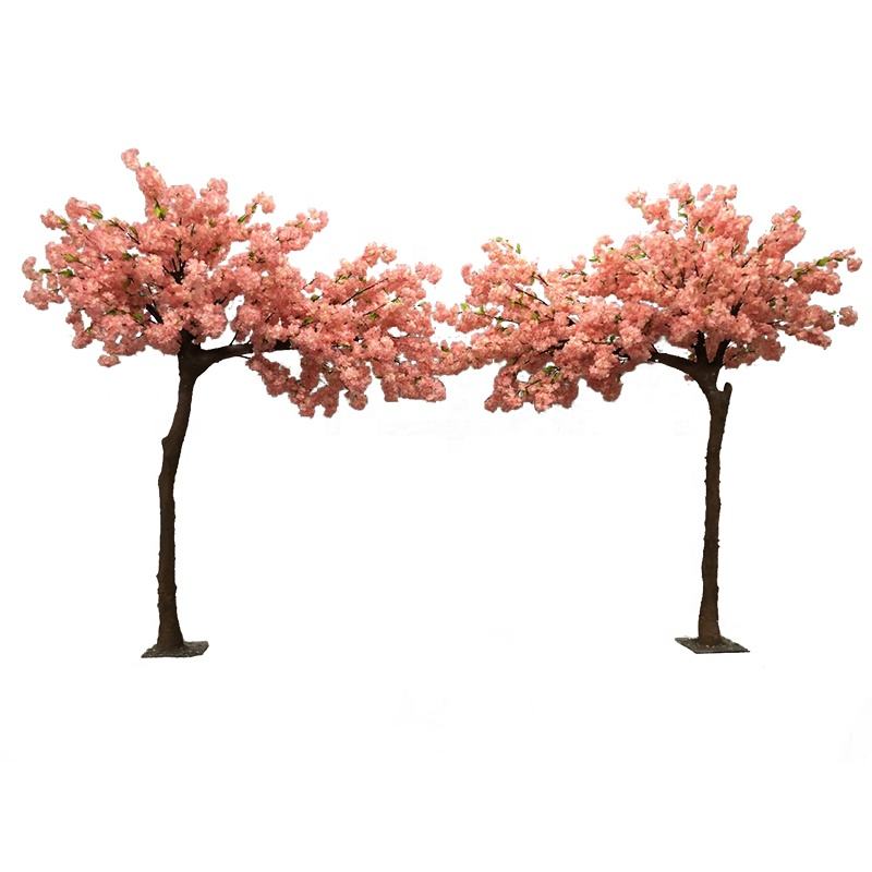 Välvd dekoration konstgjorda körsbärsblomningsträd