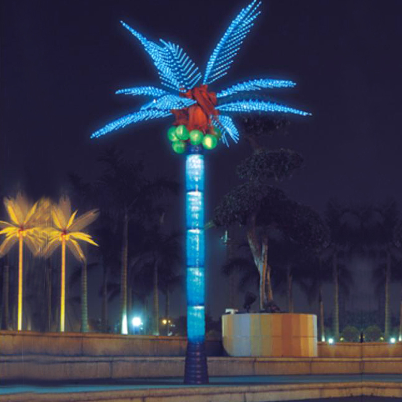  Pokok kelapa lampu LED tiruan 