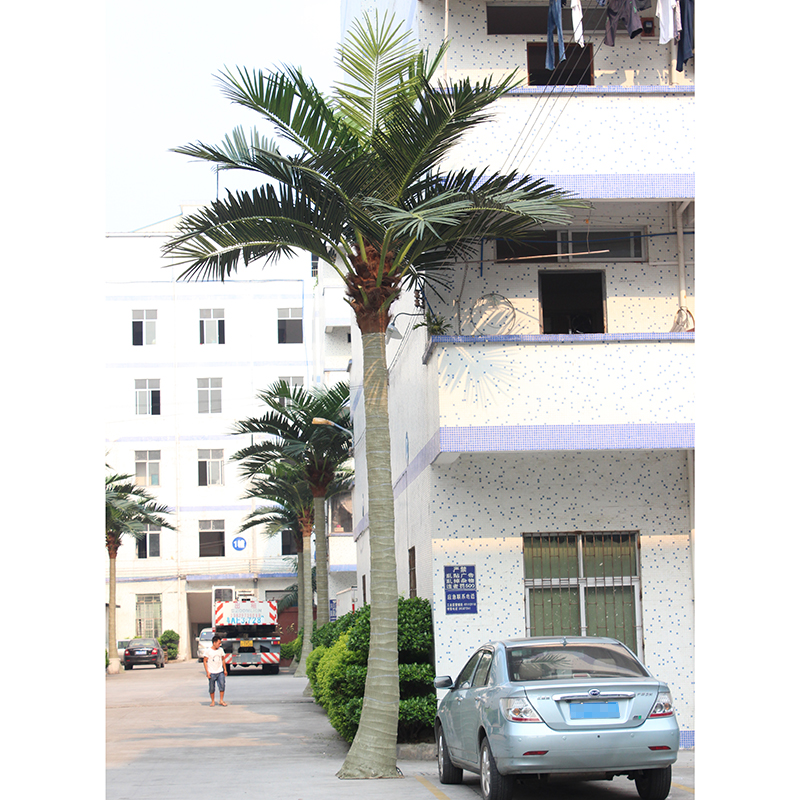  6-метровая штучная какосавая пальма са шкловалакна для ўпрыгожвання саду на вуліцы 