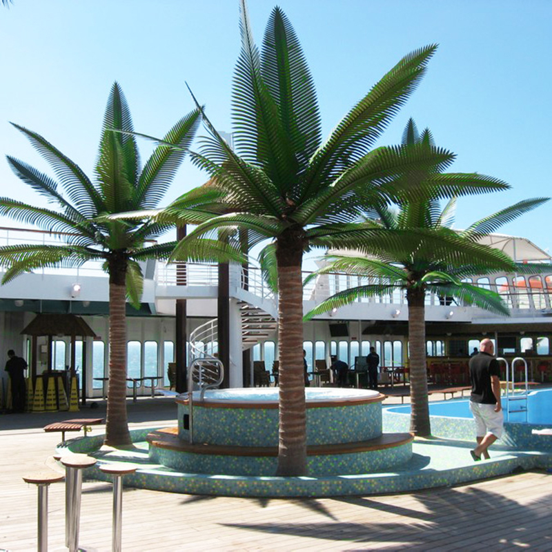  Palmeira artificial jardim do hotel 
