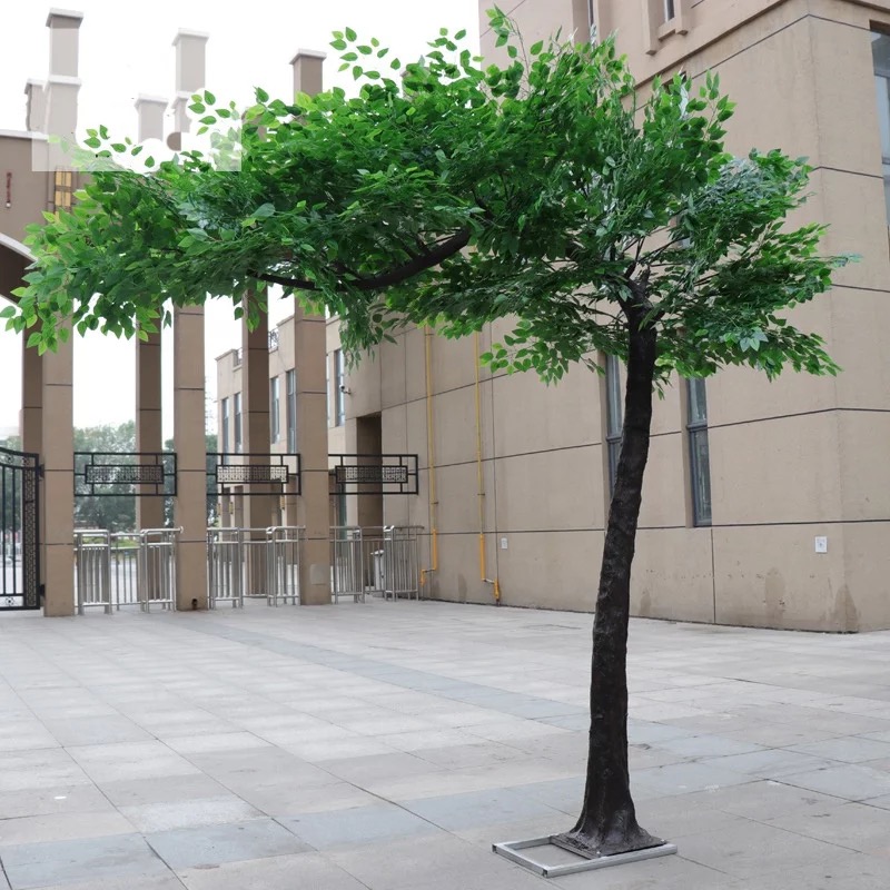  Konstgjord ficus lyrata-träd inomhus och utomhus 