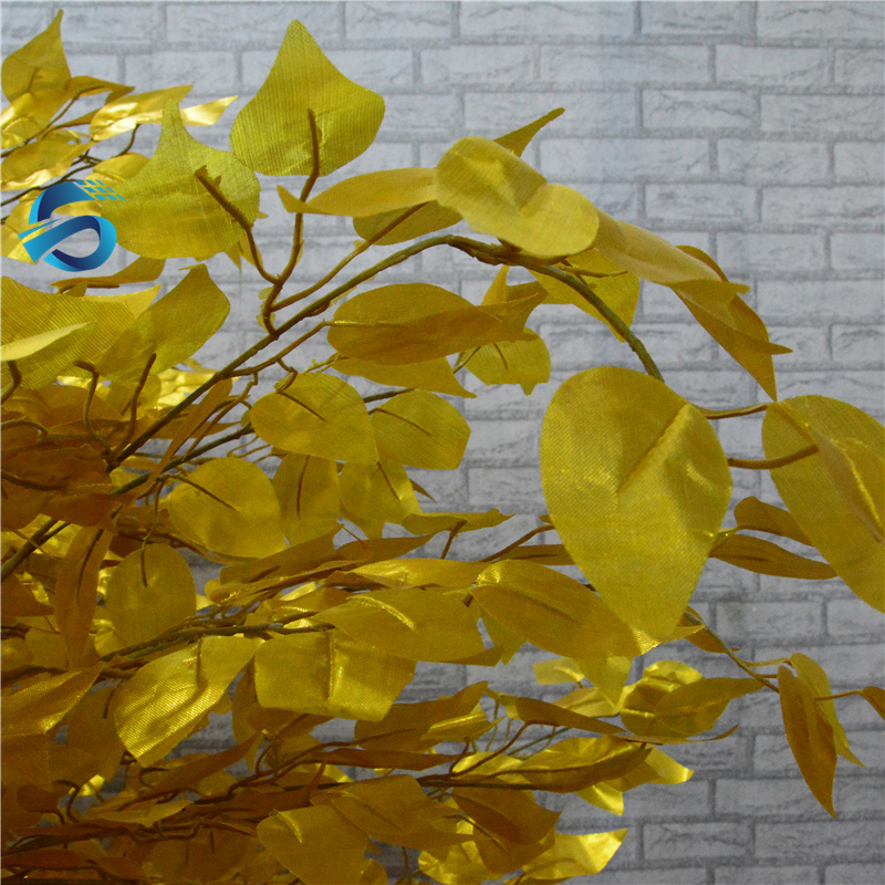  Künstlicher goldener Ficusbaum für Outdoor Indoor 