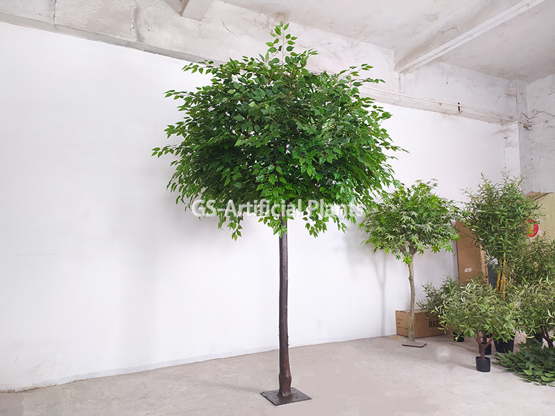  3 m grüner Ficusbaum aus Kunststoff 