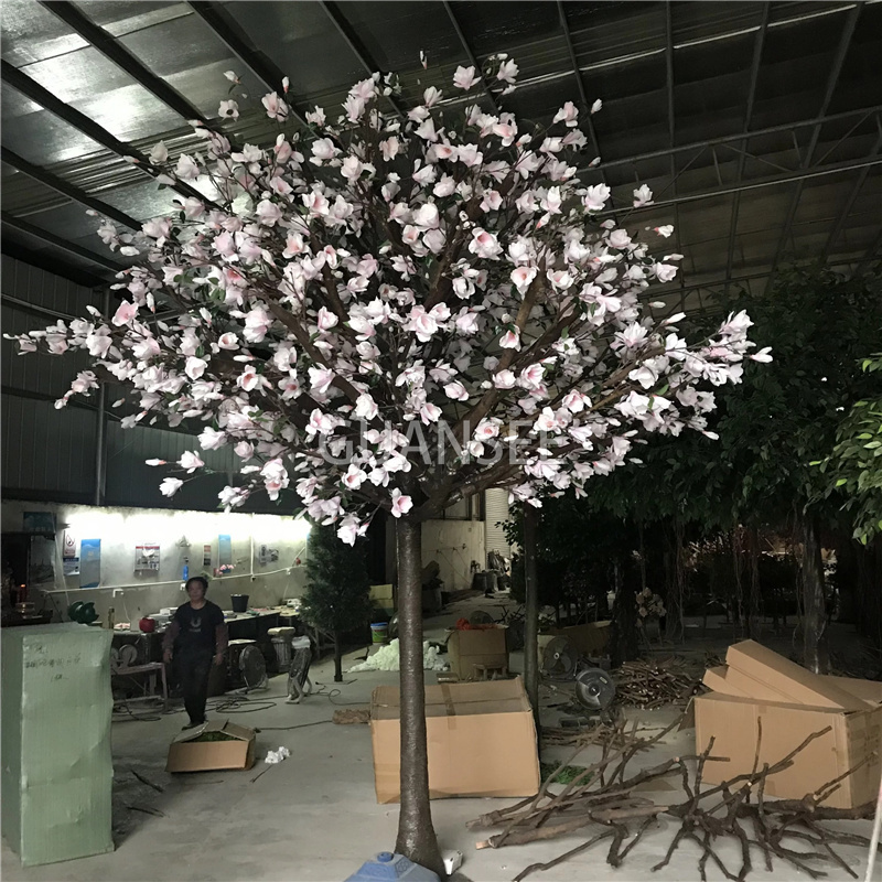 Artificial decoration Magnolia blossom tree 