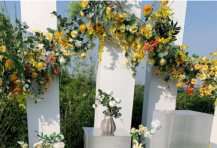  Hiasan Perkahwinan Bekalan Hiasan Perkahwinan Hiasan Atas Meja Paparan Jelas Pentas Kristal Akrilik Bunga Stand 