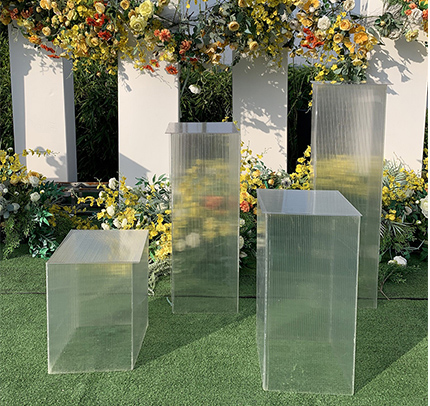  Likahare tsa Lechato Crystal Stage Acrylic Flower Stand 