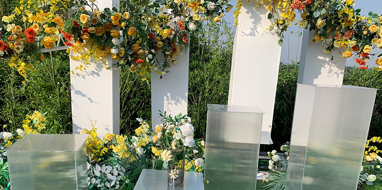  Централни украси за венчање Кристални акрилни сталак за цвеће 