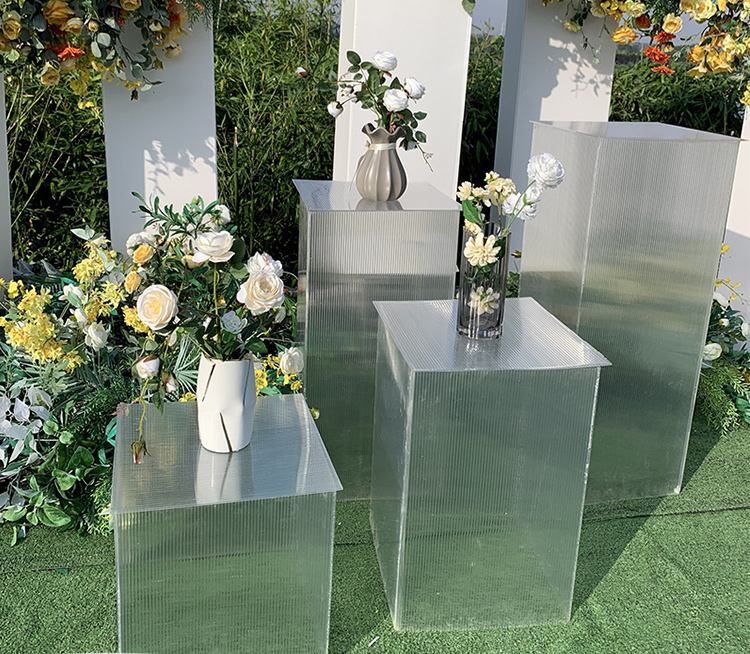  Wedding Centerpieces Crystal Stage Acrylic Flower Stand 