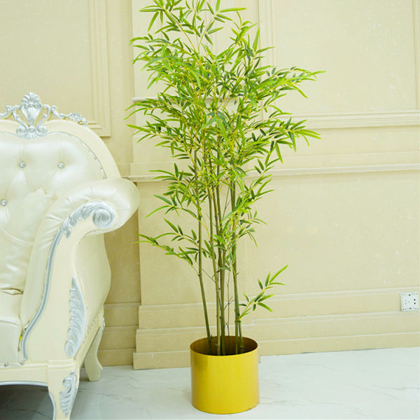 Çin istehsalı, ev dekorasiyası üçün canlı topdan qapalı ağaclar süni plastik bambuk