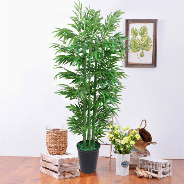 Made in China lifelike Wholesale Indoor Trees Alive Artificial Plastic Bamboo for Home Decor