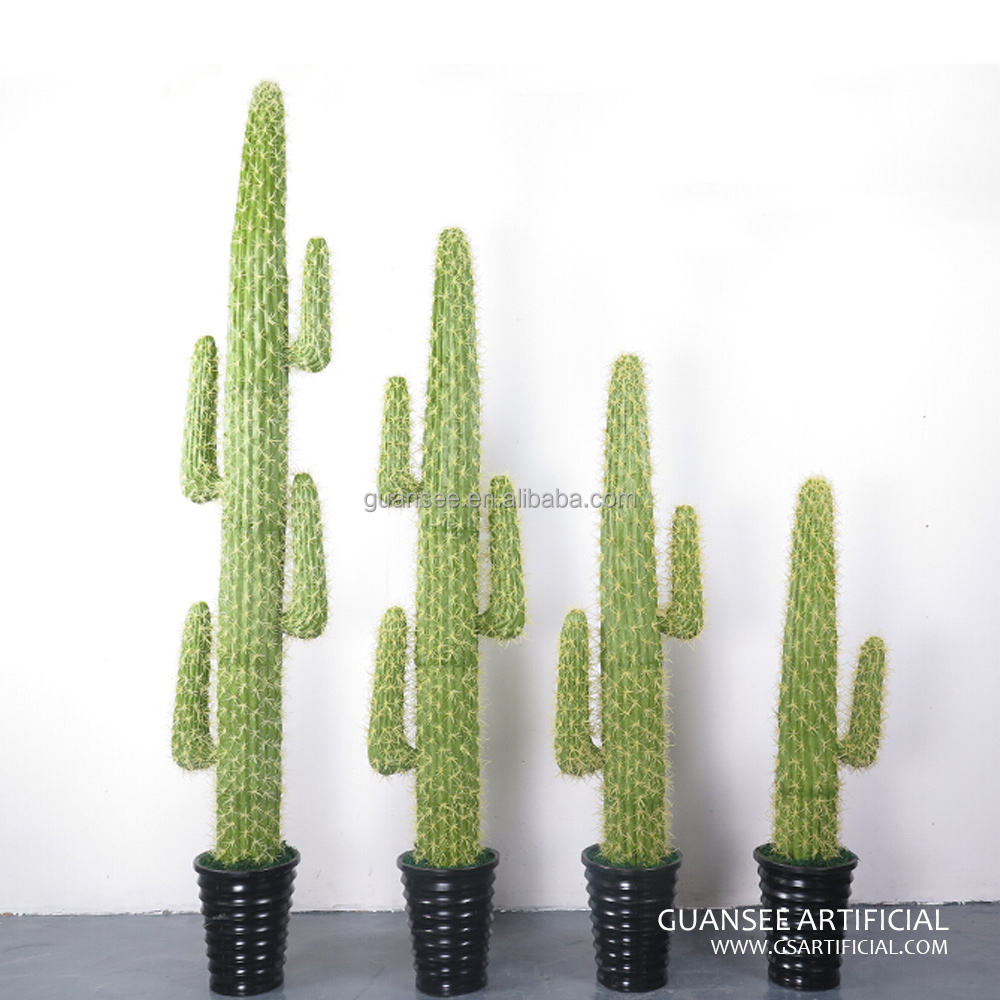 Artificial bonsai cactus tree for interior