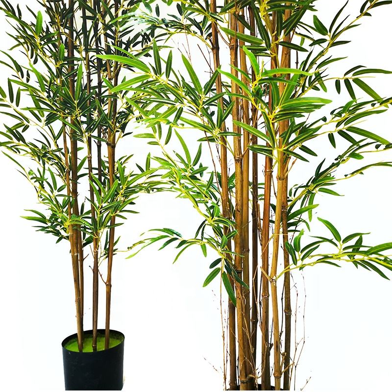 Živopisne umjetne biljke bambusa za uređenje doma, umjetni bonsai u zatvorenom prostoru