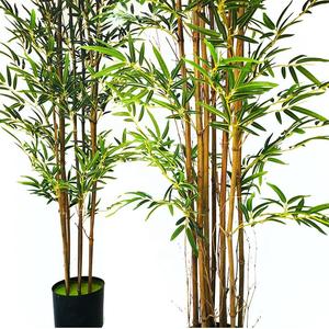 Ev dekorasiyası üçün qapalı süni bonsai üçün canlı süni bambuk bitkiləri